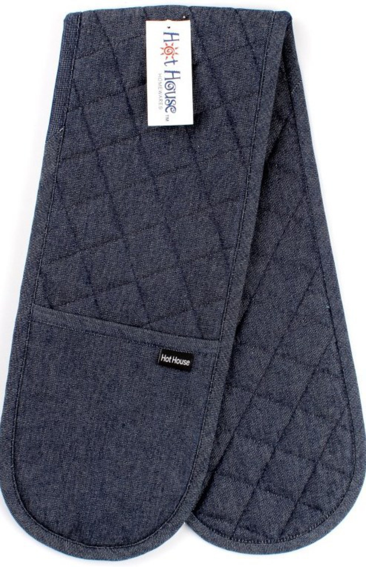 HotHouse Denim Double Oven Mitt - Navy