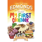 Edmonds My First Cookbook with a colourful cover of cakes, cupcakes, burgers and sushi