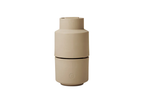 CrushGrind Billund grinder in a matte sand colour with two stacked cylinder sections