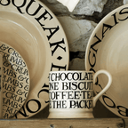 Emma Bridgewater 1/2 Pint Mug - Black Toast All Over Writing