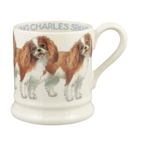 Emma Bridgewater King Charles Spaniel half pint mug with illustrated dogs