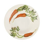 Emma Bridgewater Vegetable Garden Carrots soup plate with an illustrated carrot design