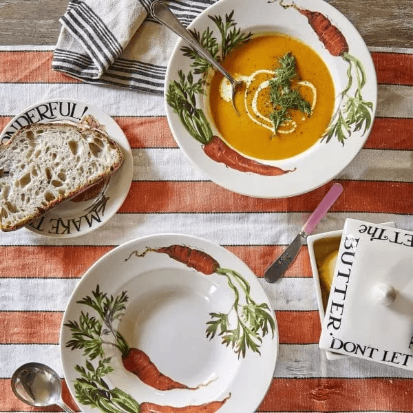 Emma Bridgewater Soup Plate - Vegetable Garden Carrots