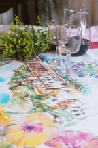 Telene Borghi (Village) Linen Tablecloth