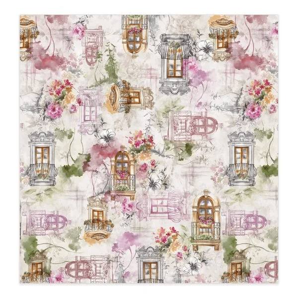 Telene Finestre (Windows) Linen Tablecloth
