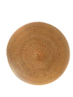 Natural Rattan Round Placemats - Brown