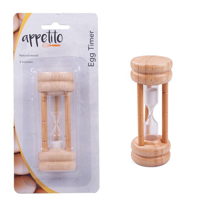 Appetito Natural Wood Egg Timer