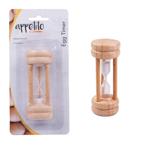 Appetito Natural Wood Egg Timer