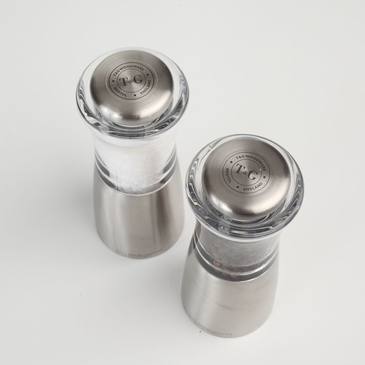 T & G Apollo Stainless Steel & Acrylic Pepper Mill