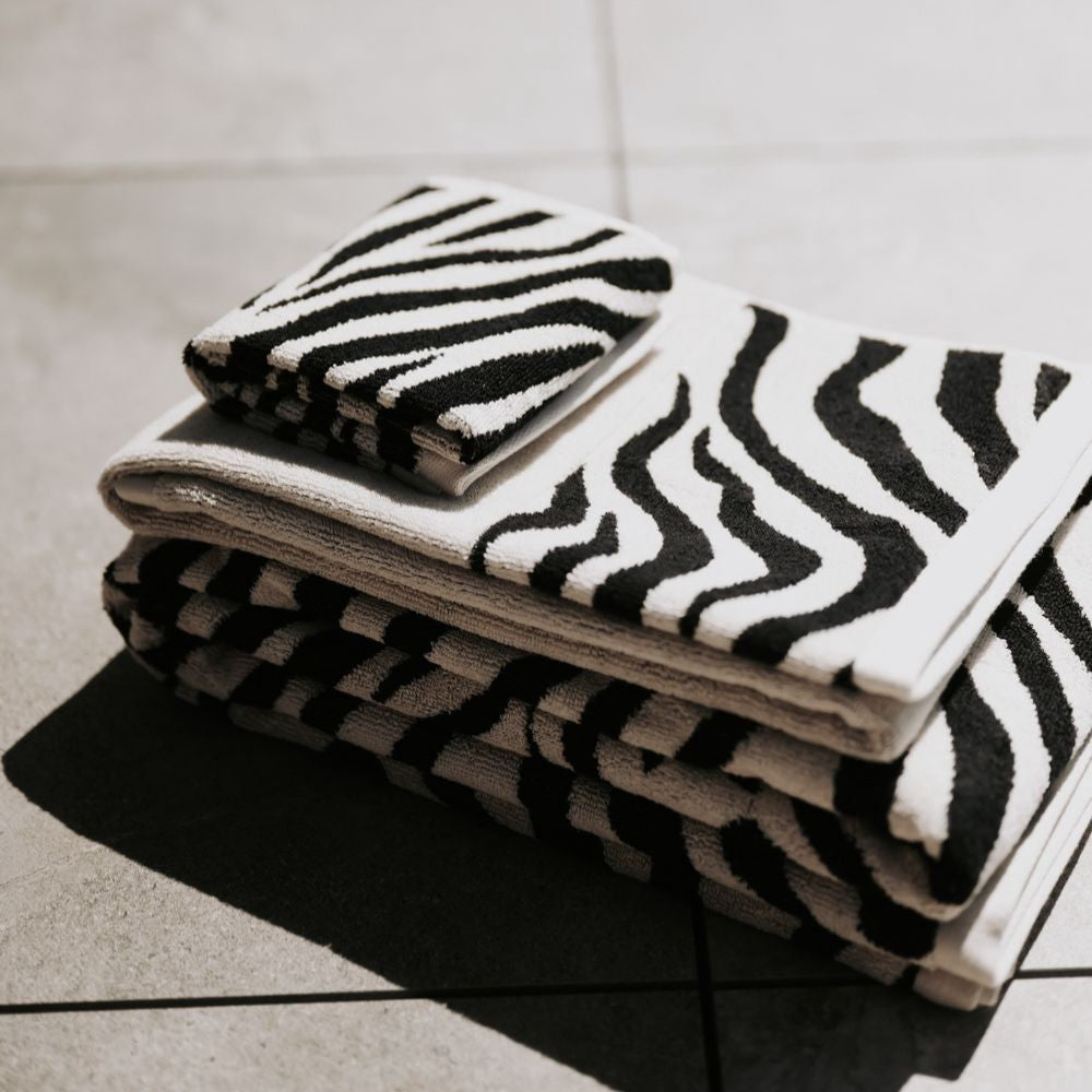 Zebra Jacquard Finger Towel